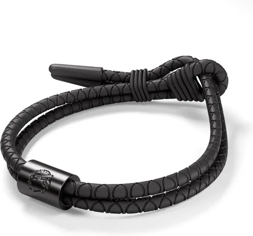 FlexTech Pulsera de cuerda de silicona ajustable para hombre, impermeable, resistente al sudor, resistente al sol, moderna, minimalista, talla única
