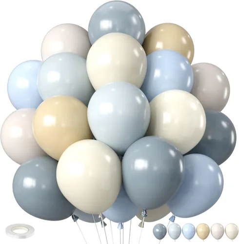 Miniatura 23 de Globos de Frozen, morados, azules, blancos y plateados, 12 pulgadas, copo de nieve, para niña, suministros de fiesta temática, temática de nieve