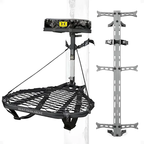Miniatura 10 de Hawk Bastón de Escalada con Tracción, Equipo de Caza para Escalada de Árboles de 20 Pies con Agarre de Doble Tracción, Accesorios de Caza