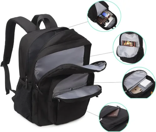 Miniatura 6 de Abshoo Classical Basic Mochila de viaje para escuela resistente al agua. Mochila escolar de espalda.