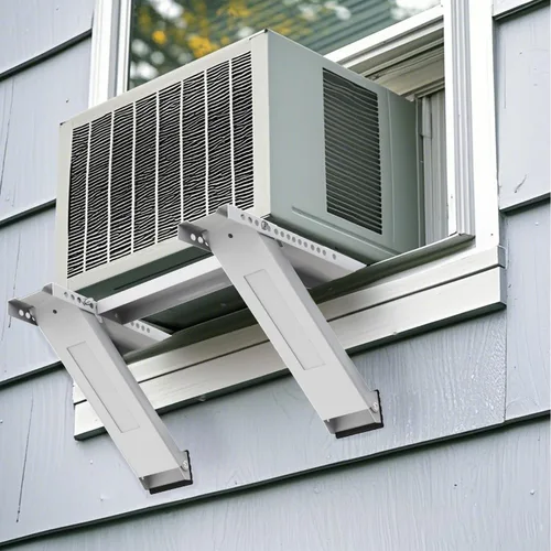 Miniatura 3 de Soporte de aire acondicionado de ventana con 2 brazos, soporte de CA resistente para unidad de ventana, kit de instalación de hasta 200 libras