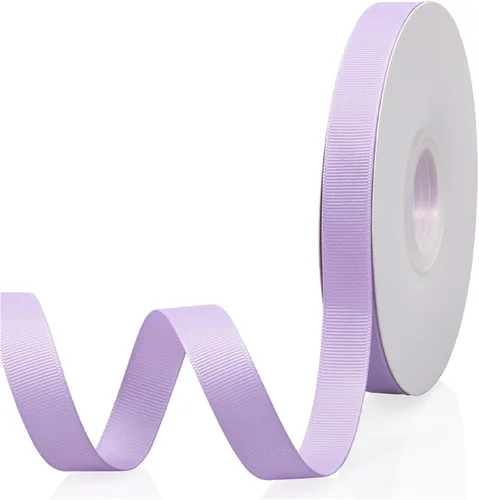 Miniatura 9 de Cinta de grogrén de doble cara de color liso azul bebé de 1-1/2 pulgadas x 50 yardas para envolver regalos, bodas, fiestas, manualidades, lazos