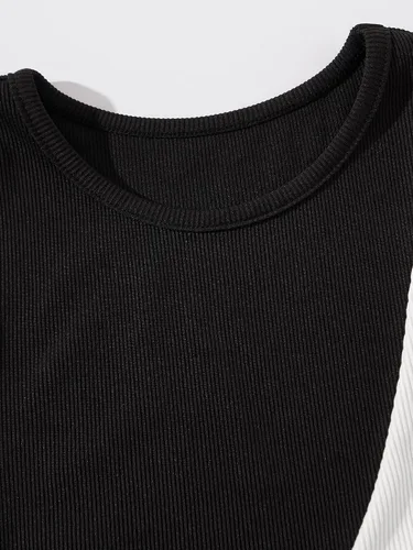 Miniatura 3 de Verdusa Camiseta sin mangas con cuello redondo y acanalado para mujer