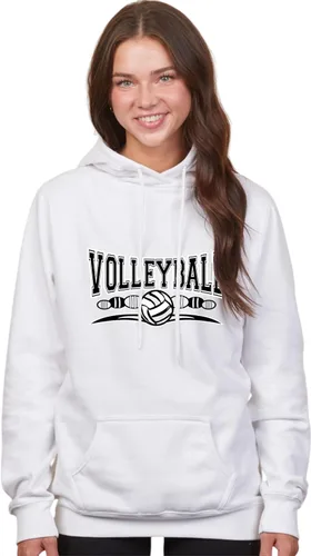 Miniatura 40 de Go All Out Sudadera con capucha para hombre y mujer con diseño fresco de voleibol