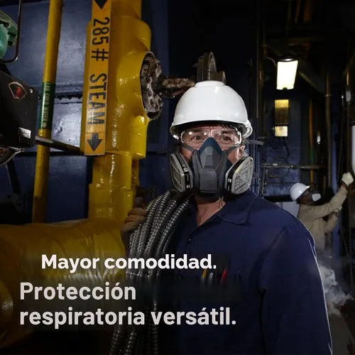 Miniatura 3 de 3M Respirador reutilizable de media cara con cierre rápido Rugged Comfort