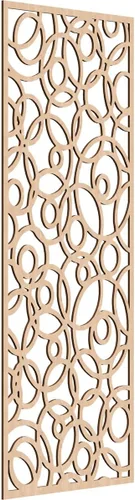 Miniatura 100 de Latrobe Paneles de pared decorativos de madera con calado, 9 3/8 pulgadas de ancho x 24 3/8 pulgadas de alto x 3/8 de alto, roble rojo rojo (Red Oak)