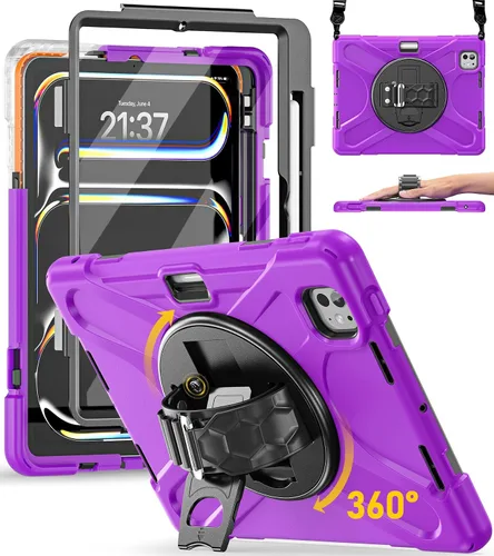 Miniatura 29 de BRAECN Funda para iPad Air de 11 pulgadas 2026 (M4) 2025 (M3) 2024 (M2), iPad Pro de 11 pulgadas (4ª/3ª/2ª/1ª) y Air 10.9 pulgadas (5ª/4ª) con Rosa