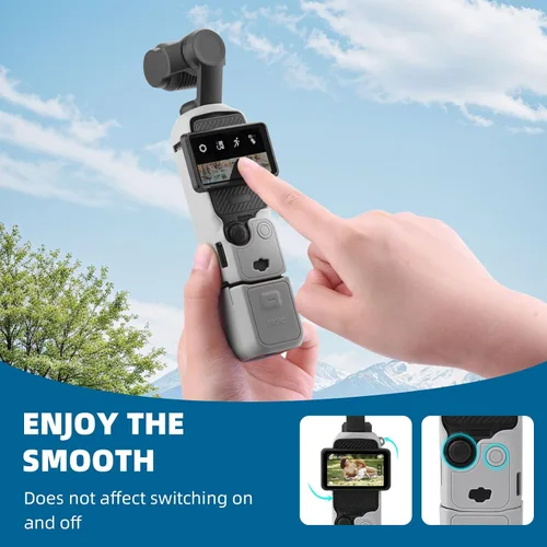 Miniatura 5 de BRDRC Xtra Muse - Funda de silicona para bolsillo 3, protector de lente, resistente a los arañazos, compatible con accesorios DJI OSMO Pocket 3/Xtra