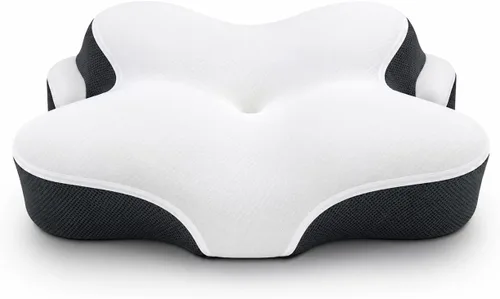 Almohada cervical para dormir de lado, almohada ergonómica de espuma viscoelástica para aliviar el dolor de cuello y hombros, almohada ortopédica