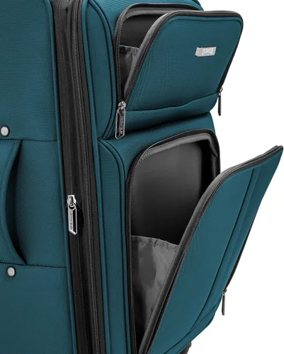 Miniatura 3 de U.S. Traveler - Equipaje extensible con ruedas giratorias y costado blando Anzio., Color verde azulado.), US08120E