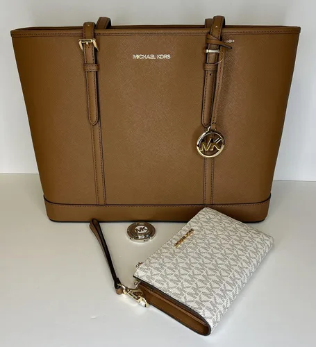 Miniatura 3 de Michael Kors MICHAEL Michael Kors Jet Set - Bolso de hombro grande TZ de viaje con doble cierre para la muñeca