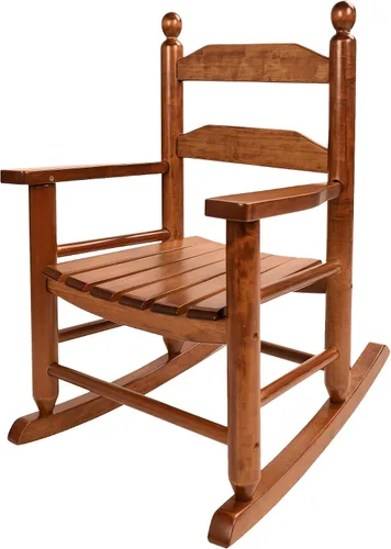 Miniatura 19 de Mecedora de madera para niños, cómoda mecedora reclinable para niños de 3 a 6 años, silla de descanso para bebés y niños, sala