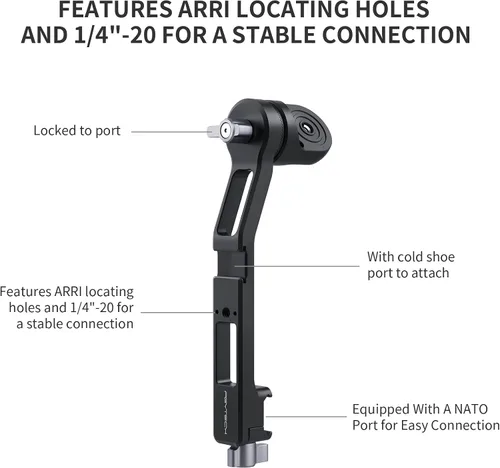 Miniatura 2 de PGYTECH Soporte de agarre compatible con DJI RS3 / RS3 Pro y Mini / RS2 / RSC2 Ronin estabilizador de mango cardán