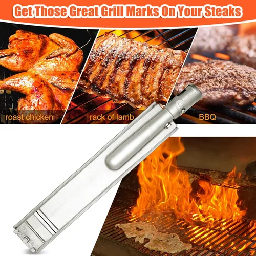 Miniatura 4 de 4 piezas de repuesto para quemador de parrilla resistente para parrilla Bull Lion Premium Cal FlamevAussie Turbo CharBroil Nexgrill Thermos Gas