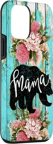 Miniatura 3 de Funda para iPhone 16, color turquesa, diseño rústico de grano de madera