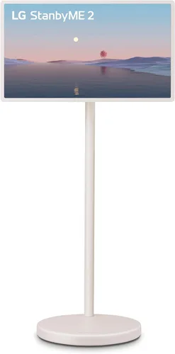 LG StanbyME 2 de 27 pulgadas con cubierta de folio, pantalla táctil portátil, Dolby Vision, HDR10, modo cineasta, batería incorporada, rotación