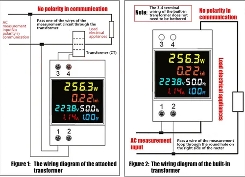 Miniatura 4 de Medidor de vatios-hora, medidor eléctrico LCD, medidor de electricidad monofásico, medidor de energía para el hogar, medidor de energía monofásico
