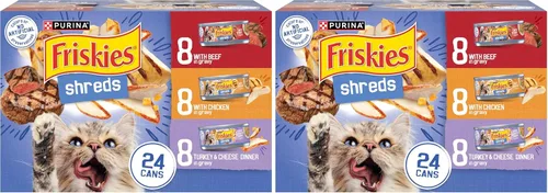 Miniatura 13 de Purina Friskies - Paquete variado de comida húmeda para gatos con salsa, trocitos con carne de res, con pollo, y cena de pavo con queso