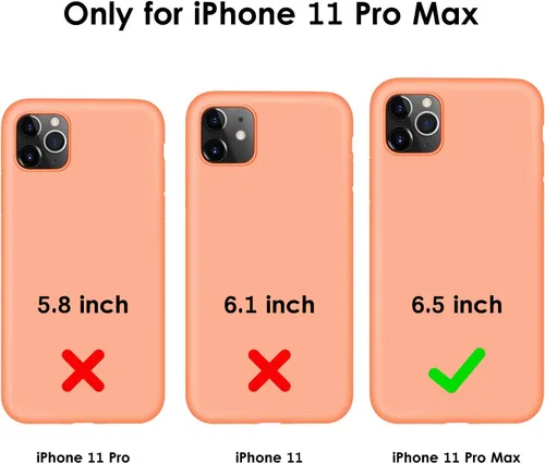 Miniatura 4 de DTTO Compatible con iPhone 11 Pro Max, [Serie Romance] Funda de silicona [Protección mejorada de cámara y pantalla] con cojín de rejilla de panal