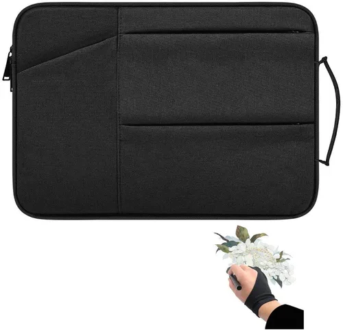 Funda de transporte para tableta de dibujo gráfico con guante de artista compatible con Wacom Intuos Pro PTH660 Funda mediana Huion H1060P, H950P,