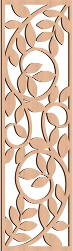 Miniatura 58 de 9 3/8"W x 24 3/8"H x 1/4"T Utica Decorativo Fretwork Madera Paneles de Pared, Abedul