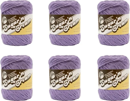 Miniatura 49 de Lily Sugar'N Cream - Ovillo de camuflaje rosa de gran tamaño, paquete de 6 unidades de 3.00 oz/3 onzas, algodón, 4 medianos (peinado), 150 yardas