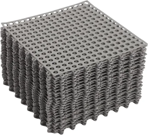 Paquete de 24 tapetes entrelazados para bañera, tapete impermeable de PVC suave de 11.8 pulgadas, tapete de suelo de ducha con agujeros de drenaje