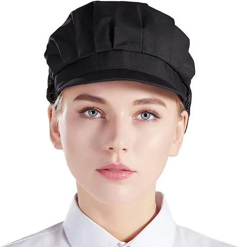 Miniatura 2 de Nanxson 3 piezas de sombrero de chef de cocina, gorra de chef de cocina, redes para el cabello CF9033