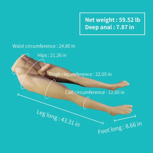 Miniatura 2 de Muñeca sexual de 59.5 libras, masturbadores masculinos homosexuales: torso realista de tamaño real, juguete sexual con culo de bolsillo para mujer