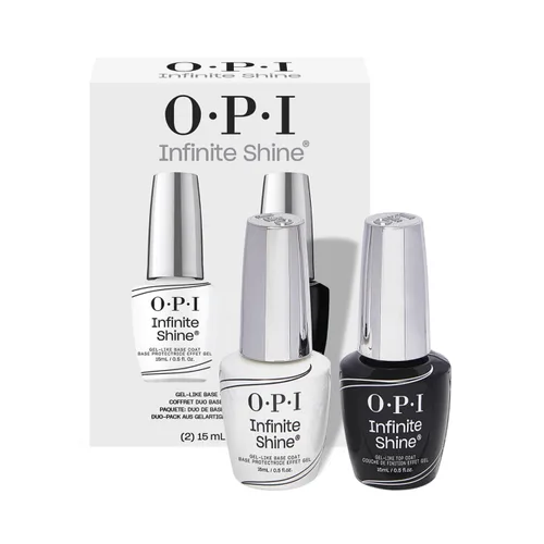 OPI Infinite Shine - Base y capa superior similar al gel de larga duración, hasta 11 días de uso y brillo similar al gel, transparente, 0.5 onzas