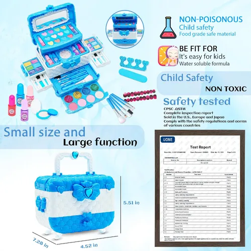 Miniatura 6 de Juegos de maquillaje para niñas – Maquillaje para niños de 8 a 12 años, Maquillaje para Niñas, kit de maquillaje de juego, los mejores juguetes