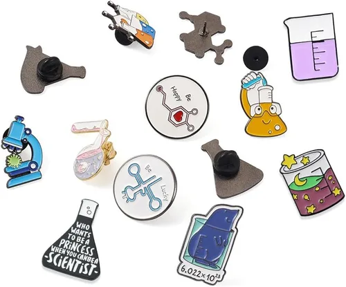 Miniatura 87 de Pandahall - Broches esmaltados de aleación con varios temas, broche de solapa, juego de pines esmaltados