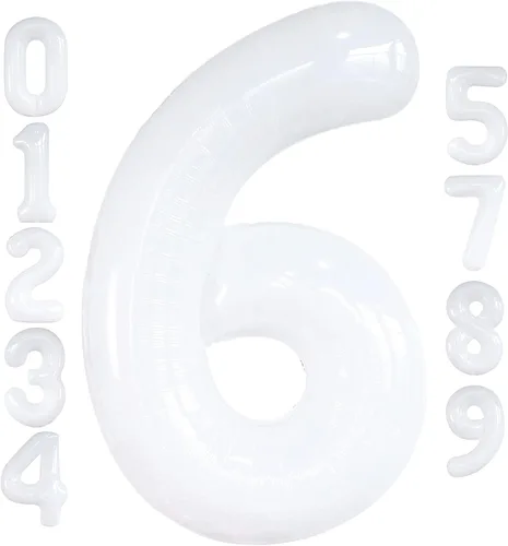 Miniatura 162 de Globo gigante plateado del número 0 de 40 pulgadas – Globo Mylar del número 0 Globo plateado 0 para decoraciones de fiesta Globo plateado