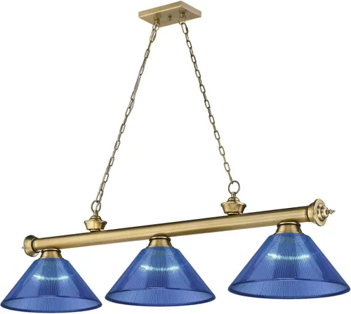 Miniatura 9 de Z-Lite 2306-3BP-ARDB - Colgante de billar con cordón, 3 luces, 180 vatios totales, chapado en bronce