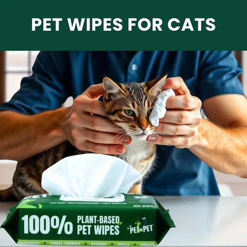 Miniatura 8 de Pet N Pet Toallitas para perros 100% a base de plantas para patas y traseros, 100 toallitas hipoalergénicas sin perfume para perros, 8 x 8 pulgadas