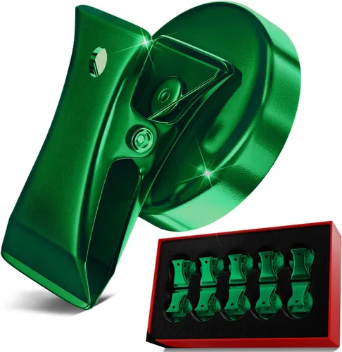 Miniatura 16 de 10 unidades de clips magnéticos de alta resistencia, clips metálicos premium de 35 mm de diámetro para refrigerador con almohadillas antiarañazos