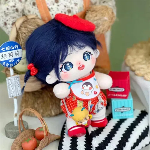 Miniatura 2 de niannyyhouse Muñeca de Peluche de 8" para Niña Cuerpo Relleno Humanoide sin Atributo 8" Cuerpo Normal Ropa Vestible para Vestir Regalos