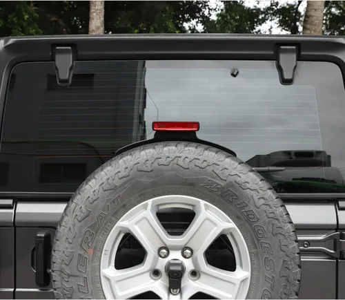 Miniatura 3 de Voodonala para Jeep JL Ventana trasera derecha e izquierda Bisagra Tapas Trim para 2018-2025+ Jeep Wrangler JL JLU Accesorios Exteriores, Negro 2