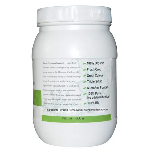 Miniatura 4 de Indus Valley Polvo de hoja de henna 100% orgánico, 17.64 oz