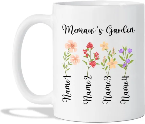 Miniatura 9 de Taza de café con texto en inglés "Best Memaw Ever", taza de cerámica personalizada con memaw única, taza de cerámica con la frase "Best Memaw Ever