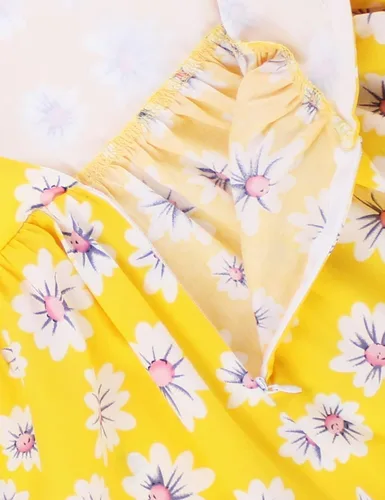 Miniatura 303 de Vestido de verano para niña, de algodón, con diseño floral