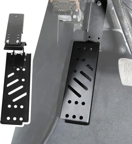 JeCar Reposapiés de acero para pedal muerto compatible con Jeep Wrangler 2018-2023 JL JLU, negro (no compatible con el modelo 4xe)