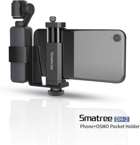 Miniatura 5 de Smatree OSMO Pocket 2 - Juego de 2 soportes para teléfono, accesorios de expansión con tornillo de rosca de 1/4 pulgadas compatible con DJI OSMO