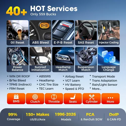 Miniatura 5 de Autel Escáner bidireccional MaxiCOM MK900: herramienta de diagnóstico 2026 hasta de MaxiCheck MX808S MK808S, funciona como MK900-BT MK900BT MX900