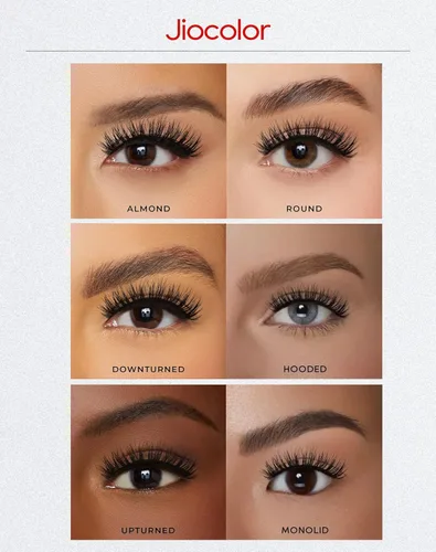 Miniatura 5 de Jiocolor Pestañas postizas de aspecto natural, pestañas cortas y esponjosas, aspecto natural, 0.55 pulgadas, pestañas postizas 3D de visón