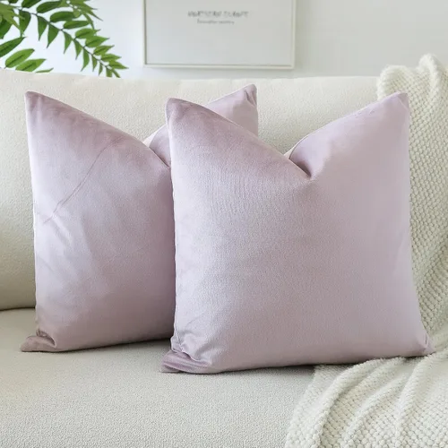Miniatura 18 de OTOSTAR Fundas de almohada decorativas de terciopelo suave, funda de cojín cuadrada sólida, fundas de almohada para decoración del hogar, fundas