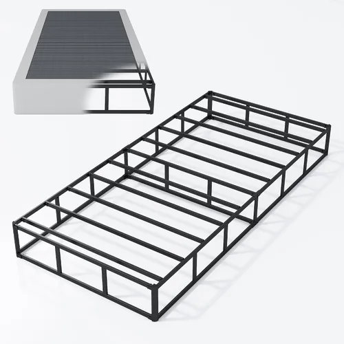 Miniatura 9 de Vehowy - Base de resorte de 9 pulgadas para cama individual, base de colchón de resorte de alta resistencia/base de cama de metal/sin 22.86 cm