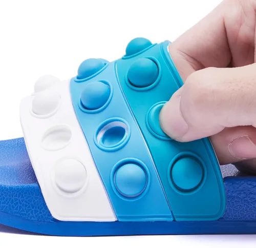 Miniatura 3 de Engtoy Sandalias para niños y niñas, unisex, ligeras, antideslizantes, puntera abierta, cómodas, para ducha, playa, divertidas sandalias