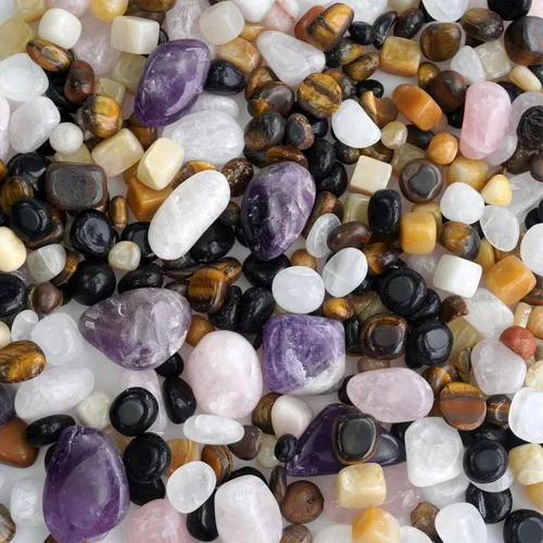 Miniatura 13 de Juego de piedras de cristal de amatista pulidas de cristal curativo a granel de 3 libras, piedras de cristal de amatista pulida para la fabricación