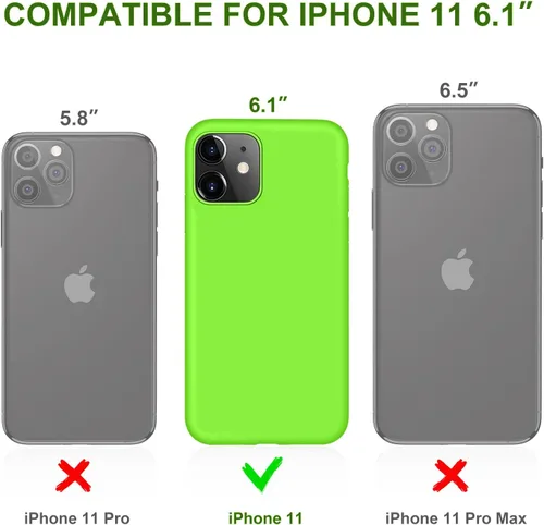 Miniatura 2 de DTTO Funda compatible con iPhone 11, serie Romance, funda de silicona cubierta completa [protección mejorada de cámara y pantalla] con cojín